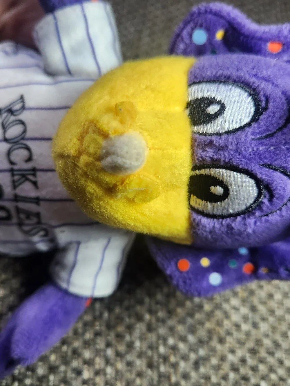 Colorado Rockies Plush Mascot - Purple & Yellow